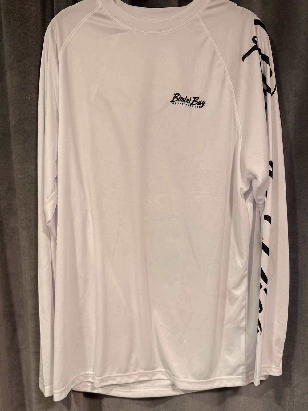 Bimini Bay Men’s White Long-Sleeve Swim Rash Guard sz M Puerto Rico NEW